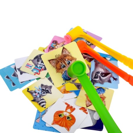Board game "Funny Hams", cats-bonfires, in the bag-1