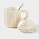 Ceramic mug "Cute cat", 400 ml, 13.3 × 9.5 × 16 cm, beige color