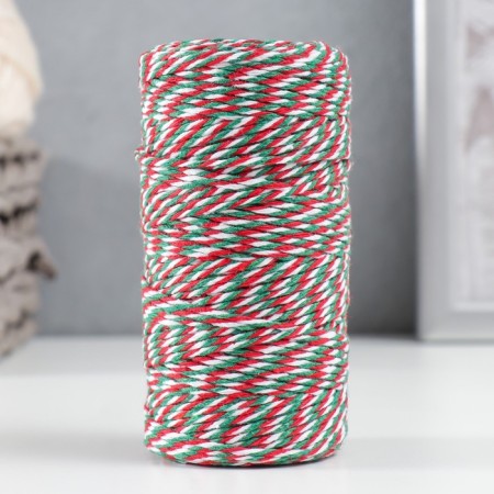 Yarn 100% cellulose "Softino Raffia Color Melange" Washed, Christmas 100m ± 2m 87 g