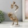 Polystone souvenir "Girl with a scarf. Wind" for bronze 12.5x8.5x25 cm
