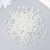 Beads for creativity plastic "Flower. White mother -of -pearl" set 20 grams 0.7x0.7x0.4 cm