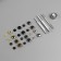 Installation buttons, alpha (S-shaped), d = 12.5 mm, 120 pcs, with the installer, in the organizer, color colorful color