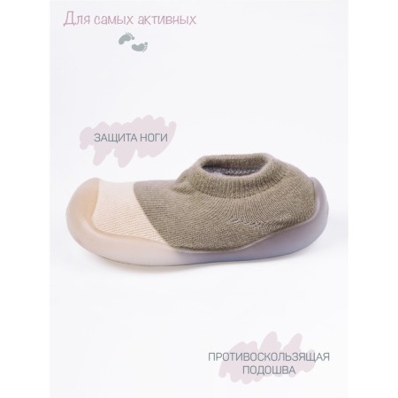 Boots-knees children's first step pure, size 23, color khaki-2
