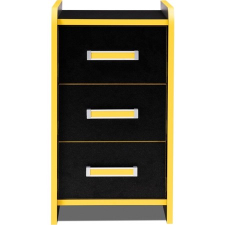 Hannah LDSP computer table, black/yellow 33x50x60 cm-1