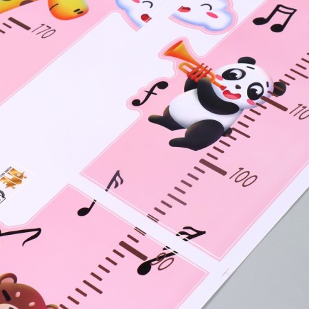 Sticker plastic interior color rosteomer "Animal musicians" 50x70 cm-2