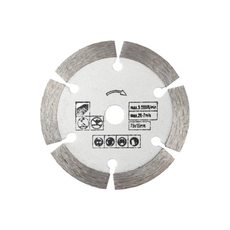 Diamond tundra disc, segment, dry cut, 75 x 10 mm