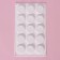 Form for chocolate “Hypnosis”, silicone, 29 × 17 × 1.1 cm, 15 cells (D = 4.2 cm), white color