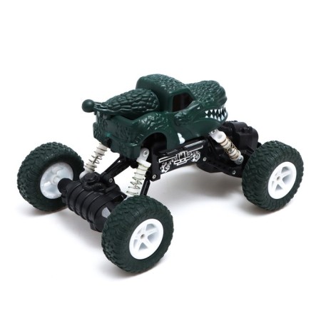Dino radio -controlled jeep works on the battery, green color-2