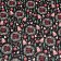 New Year. Glossy packaging paper "Christmas wreaths", bilateral, 70 x 100 cm