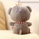 Soft toy "Bear with a crown", 18 cm, color gray color
