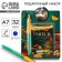 Set of Notepad "Teacher Source of Wisdom", A7 format, 32 sheets, plastic handle, blue pasta