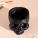 Interior item "Skull" black 13x9x6.5 cm