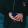 Velvet case under the Ring "Geometry", 5 × 5.5 × 4, blue color