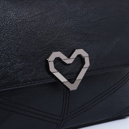 Bag-clate on magnet, long belt, black color-4