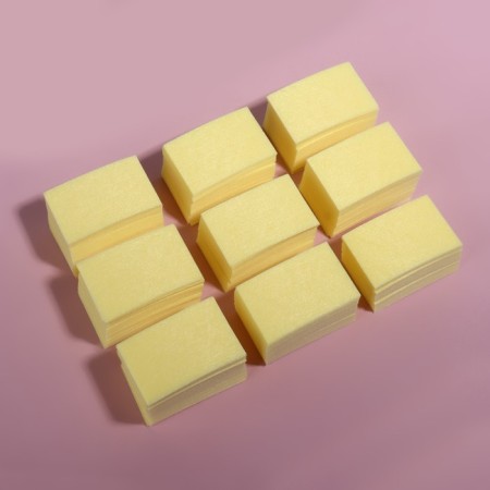 Napkins for manicure, blessed, dense, 560 pcs, 6 × 4 cm, yellow color-5