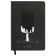 Note book A5 80 sheets in a line, leatherette, meshu "ic", a solid cover, embossing foil, cutting, block offset