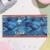 Mini-postcard "February 23" Glitter, Blue background, 8.5x8.5 cm