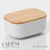 Storage container with lid LADOM "Naturel", 11 × 7.5 × 5 cm, white color