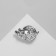 Brooch "Snail" with a pearl, white color in silver (indivisible packing 12 pcs., Price per pcs.)