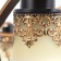 Barcelona chandelier 6he27 40W black and gold 72x72x26 cm Bayerlux