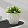 Kashpo for flowers with an insert “inspiration”, 1.6 l, white color