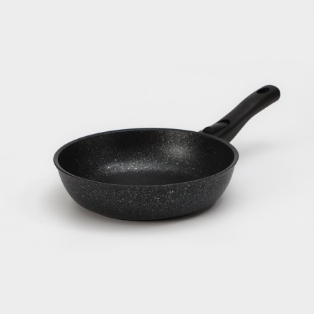 Pan, d = 24 cm, removable handle, glass cover, anti -stick coating, color dark marble-1