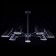 AIDA 7x40W E14 chandelier, black 71x71x45 cm