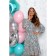 Women's dress, size 46, color multicolor 4003