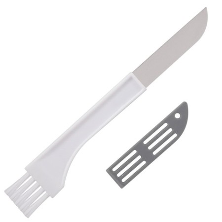Mushroom picnic knife with brush, color mix-1