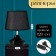 Bulbed lamp with a lampshade Risalux "Shine", 1 × 40 W, E27, Black, 17 × 17 × 24 cm
