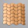 Interior sticker "waves" bronze 30x30 cm