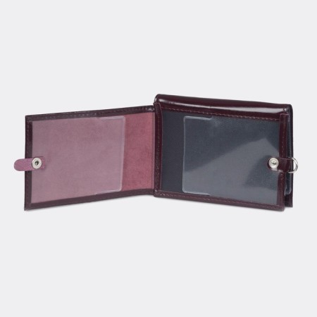 Cover for certification and auto documents on the button, burgundy color-2