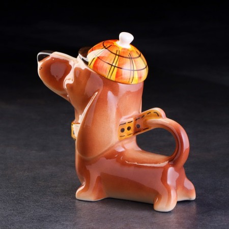 Porcelain kettle "Dachshund Motya"-2
