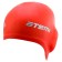 ATEMI EC102 swimming cap, silicone with “ears”, red color
