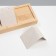 Earrings stand, wood, 3 pairs, 15.5 × 6.8 × 4.5 cm, beige color