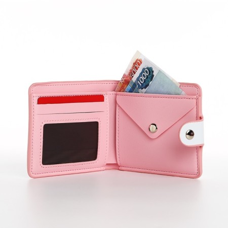 Wallet on the button, the color is blue-4