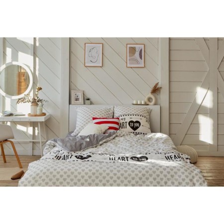 Bed linen "Ethel" duet My Heart 143*215 cm - 2 pcs, 240*220 cm, 70*70 cm -2 pcs, calico-10