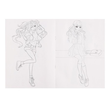 Coloring "Fashion anime. Your Style "-4