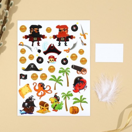 Set for decorating eggs "Treasure Island", 25 x 15 cm.-1