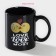 Homeleon mug Ceramic share "My love", 350 ml, black color