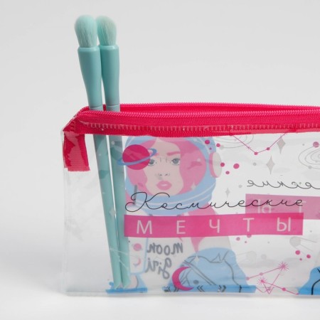 Penal from the transparent PVC "Cosmic Dreams", 18x10 cm-3