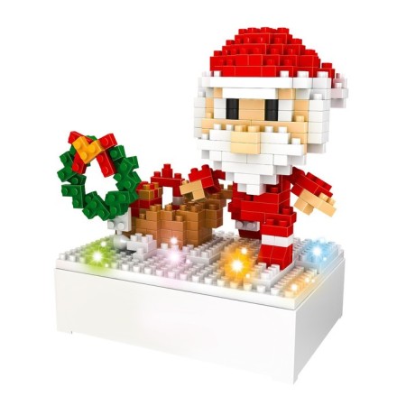 Designer New Year stories, Santa Claus, 314 details, light, in a bag