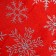 New Year's cap "Snowflakes" 39x27 cm, red