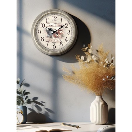 Wall clock, series: kitchen, "kettle", smooth move, d-31 cm-3