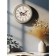 Wall clock, series: kitchen, "kettle", smooth move, d-31 cm