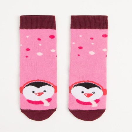 Noski children's terry, pink color, size 14-16