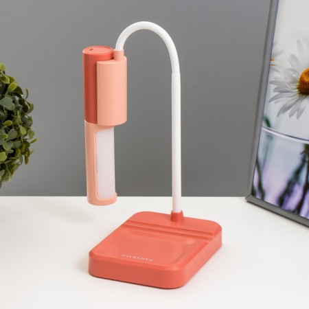 Lancer table lamp LED 3.5W USB AKB Red-pink 11x15x45 cm Risalux-6