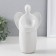 Ceramics candlestick per 1 candle "Angel" d = 3.5 cm white 14x9.5x25 cm