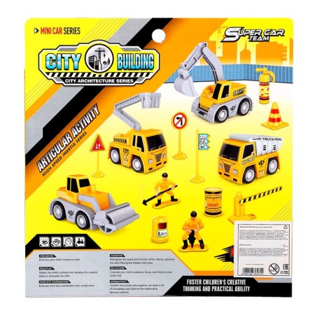 A set of children's machines "Construction", inertia, 5 pcs., Accessories-8