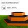 Galvanized flowerbed, 3 tiers, d = 60–100–140 cm, h = 45 cm, orange, greengo